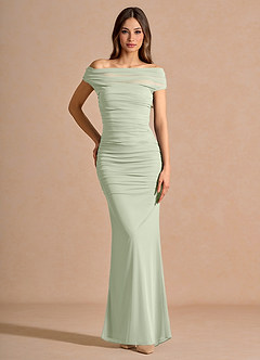 Coraliea Light Green Maxi Dress image1