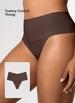front High Waist Seamless Thongs (One piece)