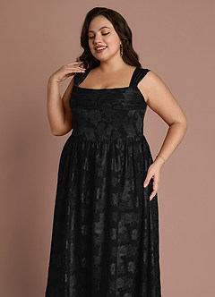 Hazel Black Pleated Maxi Dress image5