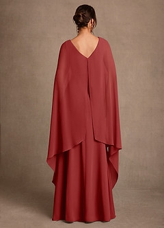 Azazie Liddie Suknie dla Matki Panny Młodej Linia A Pofałdowany Szyfon Długość podłogi Sukienka image4