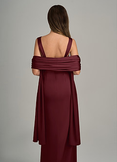 front Azazie Scialle In Raso Elasticizzato In Colore Abbinato