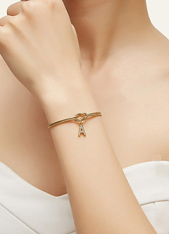 front Individuelles Unendliches Liebesknotenarmband