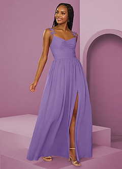 Barbie ♥ Azazie Bridesmaid Dresses Tahiti A-Line Pleated Chiffon Dress image7