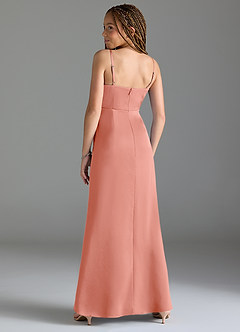 Azazie Maci Junior Klä av Sjöjungfru i Stretch Satin Plisserad image5