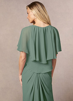 front Azazie liebenswürdiger Chiffon-Wrap