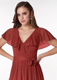 Jael Rouille Robe longue avec nœud image5