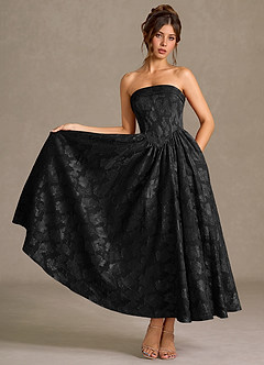Vestido Negro Midi Mila image5