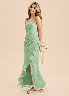 front Azazie Emily Junior Formal Dress