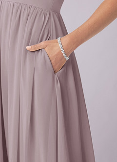 Barbie ♥ Azazie Bridesmaid Dresses Dusk A-Line Corset Chiffon Dress image8