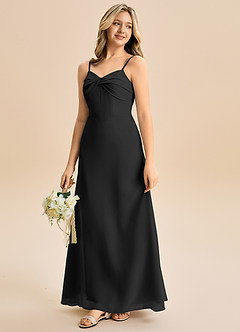 Azazie Jordyn Junior Linia A Dekolt w kształcie serca Szyfon Długość podłogi Młodsza druhna Sukienka image6