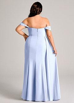 Azazie Amyra Przymierzanie sukienek w domu Osłona Zza ramienia Szyfon Do ziemi Sukienka image15