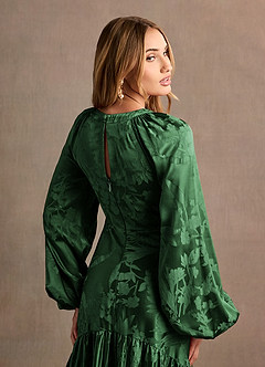 Melissa Hunter Green Long Sleeve Maxi Dress image2