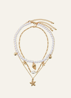 front Halsband med sjöstjärnor i lager
