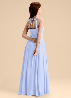 Azazie Arianthe Junior Abito A-Line in Chiffon Plissettato Lavanda image1