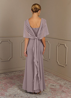 Azazie Dion Mother of the Bride Dresses Vintage Mauve Sheath Scoop Stretch Crepe Dress image6