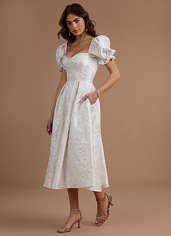 Charly Ivory Pearl Midi Dress image8