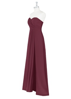 Azazie Arabella Allure Bridesmaid Dresses Cabernet A-Line Sweetheart Neckline Chiffon Convertible Dress image11