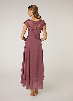 Azazie Shonda Mother of the Bride Dresses Desert Rose Lace Chiffon Dress image5