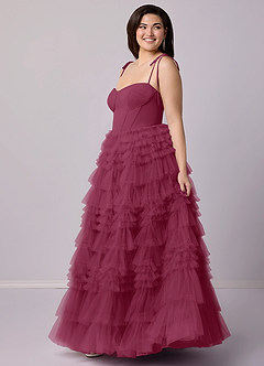 Barbie ♥ Azazie Bridesmaid Dresses Mulberry A-Line Sweetheart Neckline Tulle Dress image10