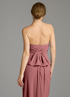 Azazie Ailanie Brudtärnklänningar Klä av Sjöjungfru i Chiffong Axelbandslös Ametist image7