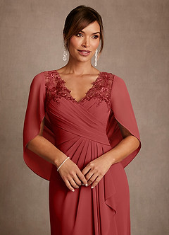 Azazie Santa Clara vestidos de madre de la novia Vestido de Óxido de Encaje de Corte en A image5