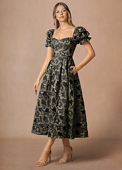 Amy Black Midi Dress image5