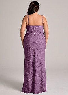 Azazie Tianna Brudtärnklänningar Klä av Tubklänning i Blommig Utbrändhet Spets Blåregn image9