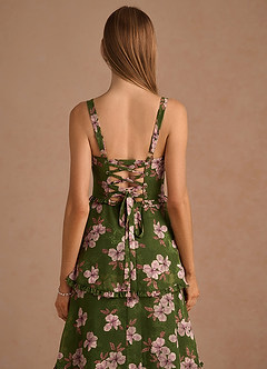 Magnolia Maxi Klänning Green Floral image6