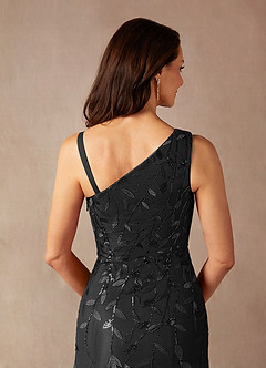 Azazie Backley Mother of the Bride Dresses Black Mermaid Sequins Dress image10