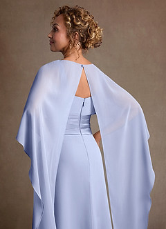 Azazie Marilla Suknie dla Matki Panny Młodej Linia A Pofałdowany Szyfon Długość podłogi Sukienka image7