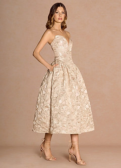 Alessia Vintage Blush Midi Dress image3