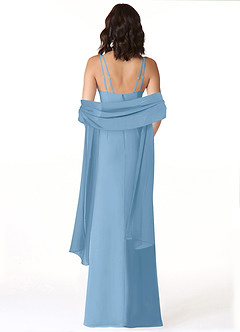front Azazie Matching Color Chiffon Shawl