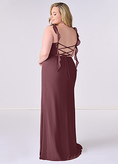 Barbie ♥ Azazie Bridesmaid Dresses Sangria Mermaid Corset Chiffon Dress image8