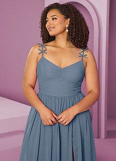 Barbie ♥ Azazie Bridesmaid Dresses Twilight A-Line Pleated Chiffon Dress image6