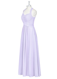 Azazie Claudia Bridesmaid Dresses Lilac A-Line Sweetheart Neckline Chiffon Dress image9