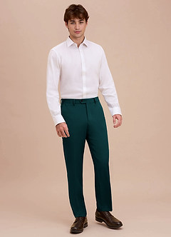 front Ethan Pine Refined Weave Dress Pants
