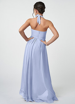 Azazie Hermione Junior Ice A-Line Chiffon Dress image3