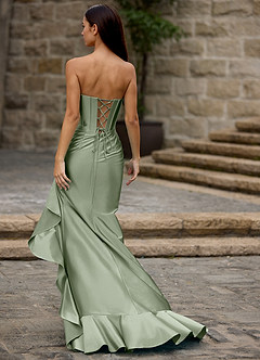 Siren Menthe Verte Robe de bal sirène image9