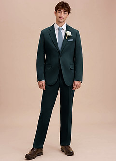 front Ethan Navy Blue Refined Weave Suit