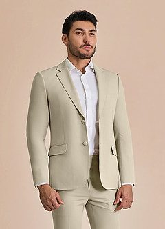front William Tan Comfort Blend  Suit Jacket