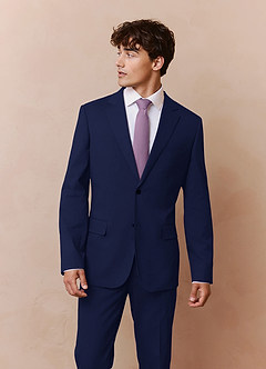 front Savile Blue Wool Blend Suit