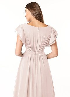 Azazie Daphne Abiti da damigella modesti Abito A-Line Arricciato Chiffon Floor-Length image5