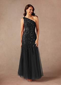 Azazie Backley Mother of the Bride Dresses Black Mermaid Sequins Dress image6