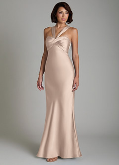 Azazie Zaria Bridesmaid Dresses English Rose Mermaid Sweetheart Neckline Stretch Satin Dress image6