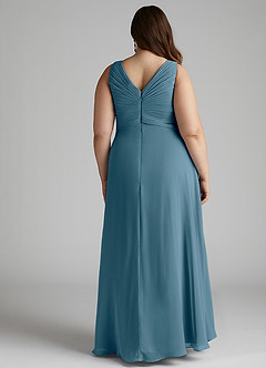 Azazie Flora Bridesmaid Dresses Bermuda A-Line Pleated Chiffon Dress image13
