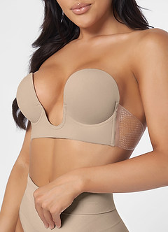 front Strapless Backless Plunge Bra