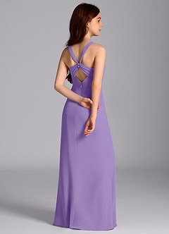 Azazie Mero Junior Tahiti Mermaid Pleated Chiffon Dress image7