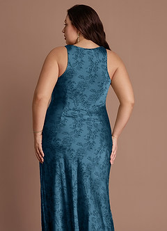 Gelina Navy Black Maxi Dress image10
