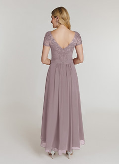 Azazie Thais Abiti per la Madre della Sposa Abito A-Line in Chiffon Pizzo Dusk image2