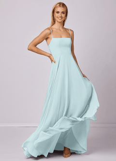 Barbie ♥ Azazie Bridesmaid Dresses Mist A-Line Chiffon Dress image3